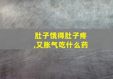 肚子饿得肚子疼,又胀气吃什么药