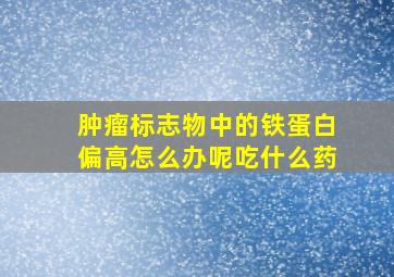 肿瘤标志物中的铁蛋白偏高怎么办呢吃什么药