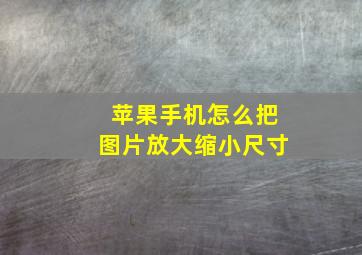 苹果手机怎么把图片放大缩小尺寸