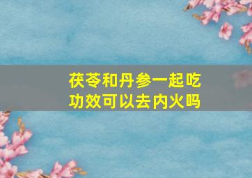 茯苓和丹参一起吃功效可以去内火吗