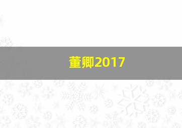 董卿2017