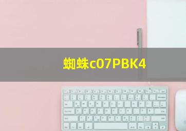 蜘蛛c07PBK4