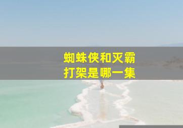 蜘蛛侠和灭霸打架是哪一集