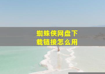 蜘蛛侠网盘下载链接怎么用