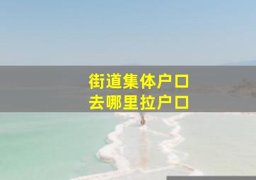 街道集体户口去哪里拉户口