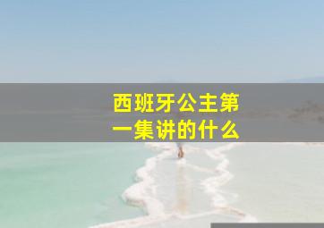 西班牙公主第一集讲的什么