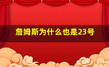 詹姆斯为什么也是23号