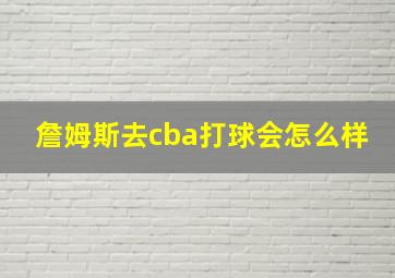 詹姆斯去cba打球会怎么样