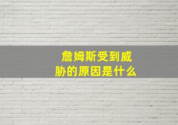 詹姆斯受到威胁的原因是什么