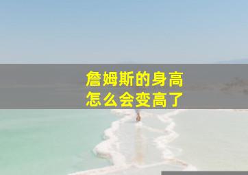 詹姆斯的身高怎么会变高了