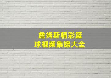 詹姆斯精彩篮球视频集锦大全