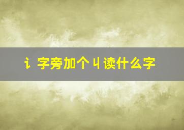 讠字旁加个丩读什么字