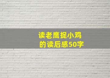 读老鹰捉小鸡的读后感50字