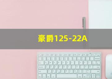 豪爵125-22A