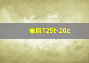 豪爵125t-20c