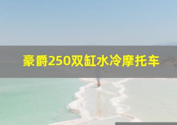 豪爵250双缸水冷摩托车