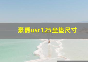 豪爵usr125坐垫尺寸