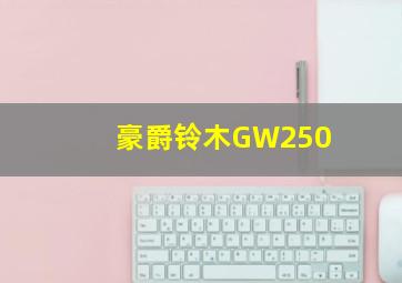 豪爵铃木GW250