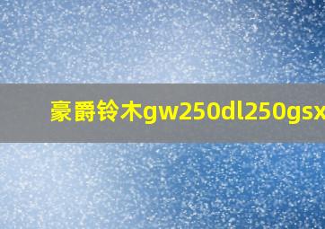 豪爵铃木gw250dl250gsx250