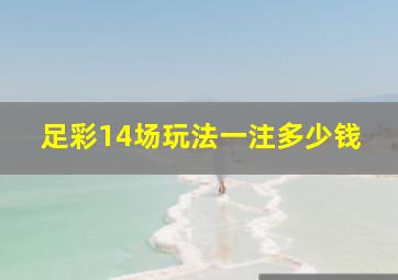 足彩14场玩法一注多少钱