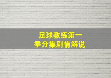 足球教练第一季分集剧情解说