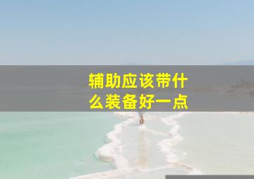 辅助应该带什么装备好一点