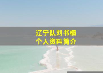 辽宁队刘书楠个人资料简介