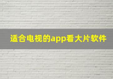 适合电视的app看大片软件