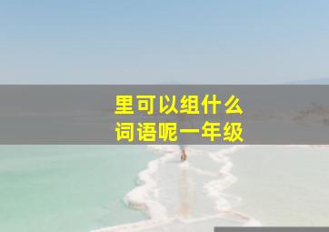 里可以组什么词语呢一年级