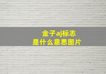 金子aj标志是什么意思图片