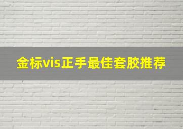 金标vis正手最佳套胶推荐