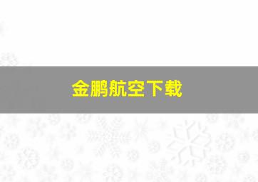 金鹏航空下载