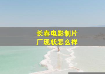 长春电影制片厂现状怎么样