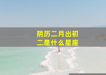 阴历二月出初二是什么星座