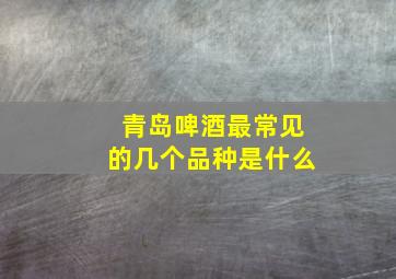 青岛啤酒最常见的几个品种是什么