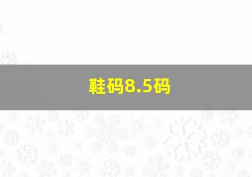 鞋码8.5码