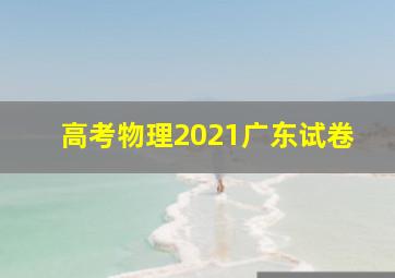 高考物理2021广东试卷