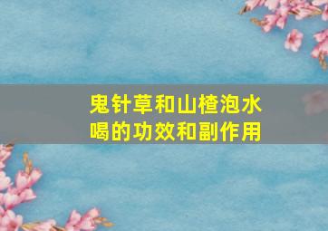 鬼针草和山楂泡水喝的功效和副作用