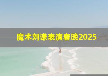 魔术刘谦表演春晚2025