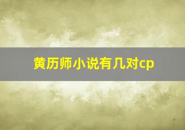 黄历师小说有几对cp