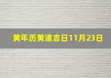 黄年历黄道吉日11月23日