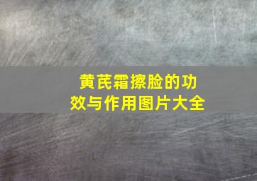 黄芪霜擦脸的功效与作用图片大全