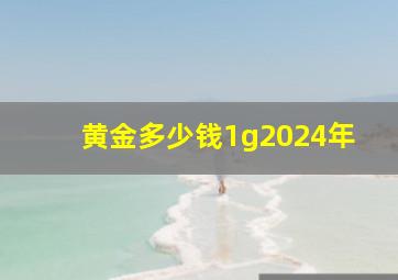 黄金多少钱1g2024年